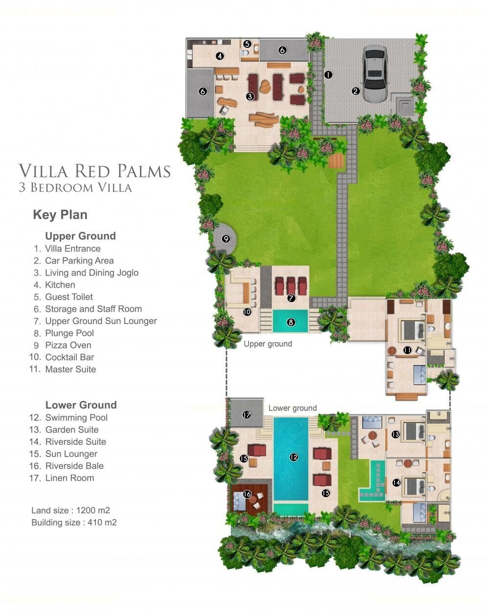 Villa Red Palms Floor Plan